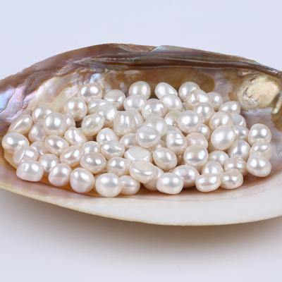 China Freshwater Pearl Loose Bead 10-13.5mm Natural White Baroque Pearl Freshwater Pearl for sale