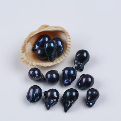 China Black Baroque Freshwater Pearl 10.5-13mm Freshwater Pearl Beads Wholesale For Jewelry Making for sale