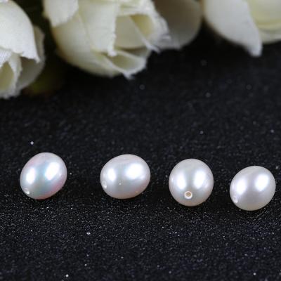 China Freshwater Pearl 7-8mm Half-drilled AAA White Loose Rice Pearls for sale