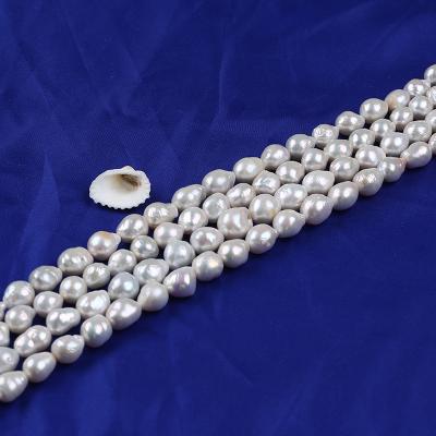 China High Luster 10-14mm White Freshwater Pearl Edison Baroque Pearl for sale