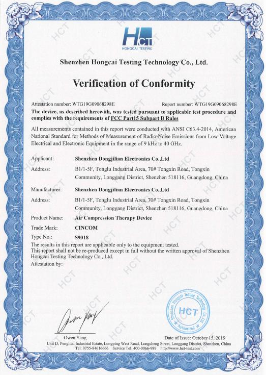 FCC - Shenzhen Dongjilian Medical Tech Co., LTD