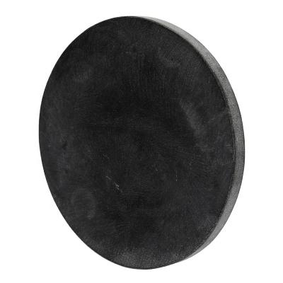 China Workable Factory OEM Natural Black Round Coasters For Bar Drinks Home Deco Black Marble Coaster Cup Mat for sale