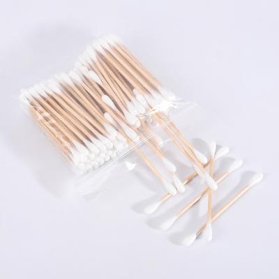 China Custom Printed Travel Daily Cleaning Q Packaging Outdoor Hotel Tips Cotton Swabs for sale