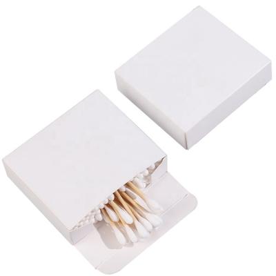 China Customized Daily Cleansing Tip Wholesale Round Earbuds Cosmetic Eco-friendly 75mm Durable Cotton Swabs In Trolley Box for sale