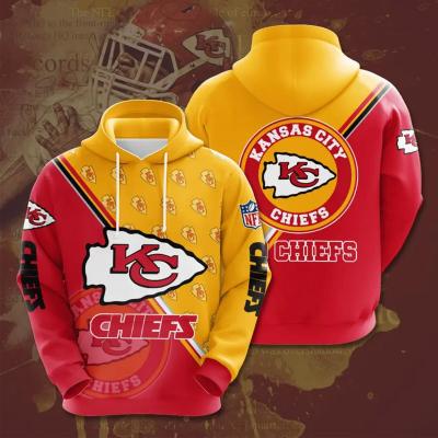 China Free Sample Anti-Wrinkle Free Sample Shirt Men NFL Football Hooded Tank Tops 3D Printing Pullover Hoodie Sweatshirts for sale