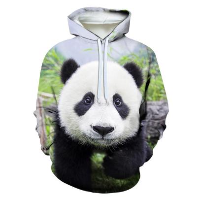 China Custom Anti-wrinkle Fast Delivery Panda 3D Digital Printing Sublimation Fashion Leisure Long Sleeve T-shirts Sweater Hoodies For Man for sale