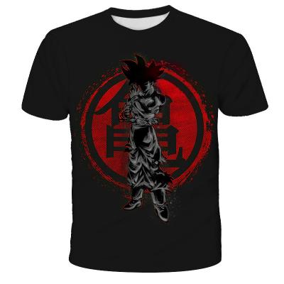 China New Anti-Shrink Fast Delivery Summer Shirt Vintage Goku Goku Anime 3D Printed Cool Funny T-shirts Short Sleeve T-shirts Men Clothing for sale