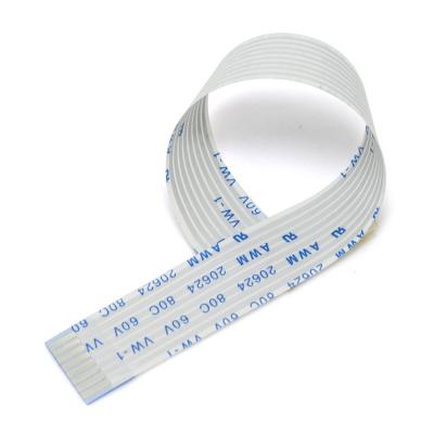 China Custom ffc electronic 1.25mm flexible side pitch fpc flat ribbon cable same ffc ribbon cable 4-10Pin connect cables for sale