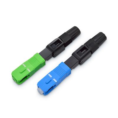 China Telecom Fiber Adapte SC/UPC SC/APC Fiber Optic Connector Fiber Optic Cable Connector for sale