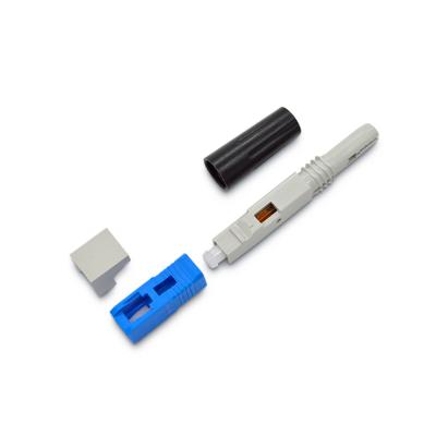 China Telecom Fiber Optic Cable Adapter SC UPC/APC Recessed Fiber Optic Fast Quick Connector Connecting Adapter for sale