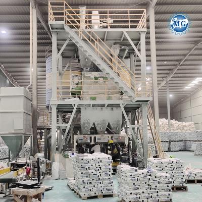 China Intelligent PLC 10-30 T/H Dry Mix Powder Mortar Plant Wall Putty Sand Cement Mixer Ceramic Tile Adhesive Grout Making Machine for sale