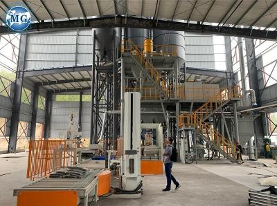 China Customized Voltage Tower type Automatic Tile Adhesive Manufacturing Plant with Palletizing System for sale