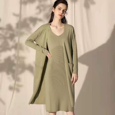 China OL Commuter Women's Wear Fashion Women's New Knitted Cardigan Coat Minimalist Anti-wrinkle Lazy Knitwear for sale