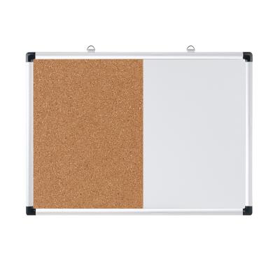 China Factory Wholesale Magnetic 30*40 Write Board Durable To-Do-List Combine Cork Board In Aluminum Frame White for sale