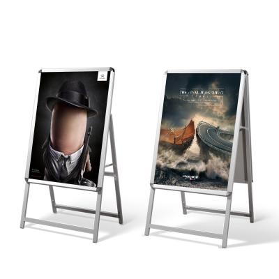 China A1 Aluminum Alloy Metal Aluminum Cardboard Display Stand White Boards Sign Frame Poster Holder Poster Display Advertising Boards for sale