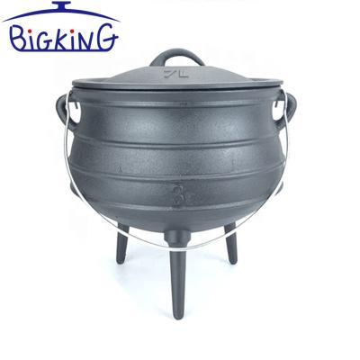 China Sustainable 3 leg South Africa cast iron potjie pot for sale