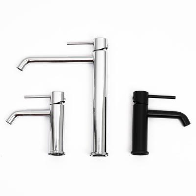 China Metered Faucets Water Saver Hot And Cold Black Deck Mounted Single Handle Basin Faucet Chrome Plated Sink Faucet Faucet For Bathroom for sale