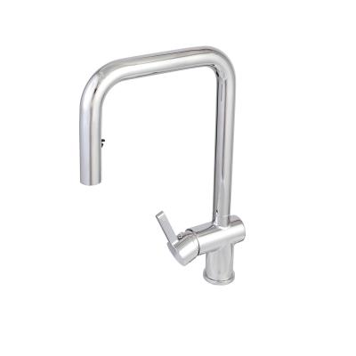 China Pull Out 15YRS Spray Experience Factory cUPC NSF 2 OEM/ODM Works Single Hole Single Handle Flexible Hose Pull Out Kitchen Faucet Faucets for sale