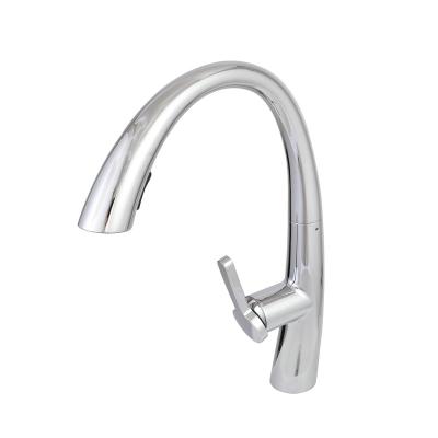 China Pull Out Spray 15YRS OEM/ODM Experience Factory Hot Selling On Amazon Pull Out Universal Reverse 304 Stainless Steel Kitchen Faucet Brushed Finish for sale