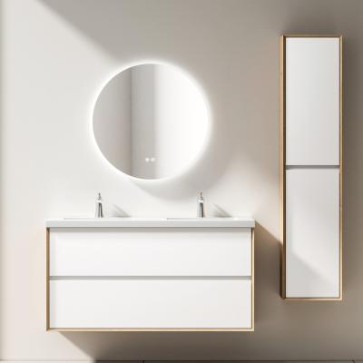 China 15YRS OEM/ODM Experience Waterproof Factory Wholesale Price Good Quality Wall Mounted Sink Mirror Set Bathroom Cabinets and Vanities for sale