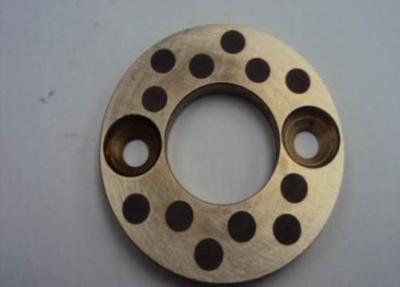 China Casting Copper bearing thrust washer With Solid Lubricant Plugs for sale