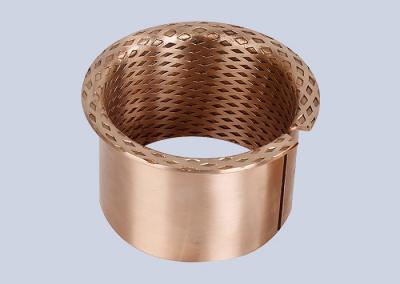 China Flanged FB090 Plain Bush Bearing CuSn8P With Diamond Or Ball Shape Oil Sockets for sale