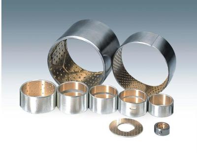 China Low - Carbon Steel Plain Bush Bearing , Bi Metal Bearings High Fatigue Strength for sale