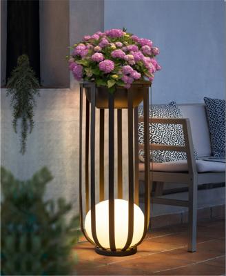 China C-220328 Project C-220328 New Project C-220328 Stainless Steel Landscape/Villa/Trend IP65 Flowerpot Yard/Terrace/Waterproof Red White Black LED Garden Decorative Lamp for sale