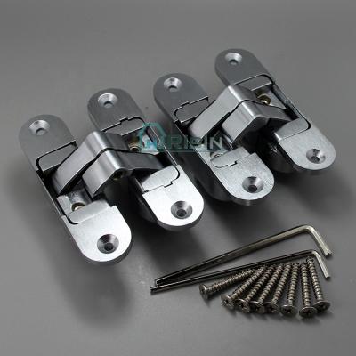 China Door 23x95mm Italy 3D Adjustable Zinc Alloy Hidden Door Hinge for sale