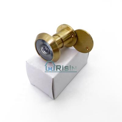 China Modern Satin Brass 180 Degree Wide Angle Door Eye Viewer for sale