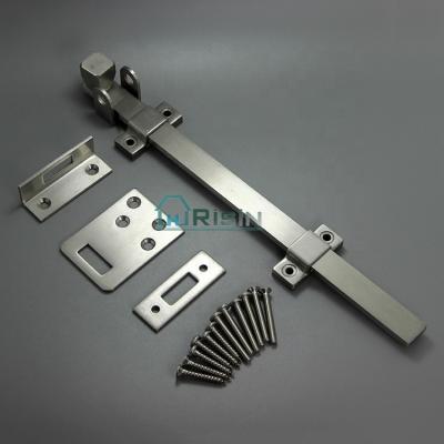 China Stainless Steel Satin Stainless Steel Door Bolt With Square Top for sale