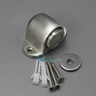 China Modern Satin Stainless Steel Magnetic Door Stop for sale