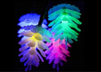 China 20 LED Multicolor Christmas Lights 16.5cm Each Bulb Flash / Steady On Mode Te koop