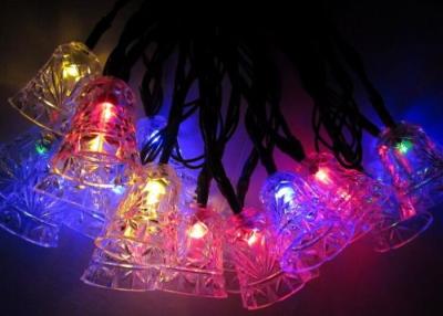 China Jingle Bell 4.8m Solar Powered Decorative String Lights With 20 Bulbs for sale