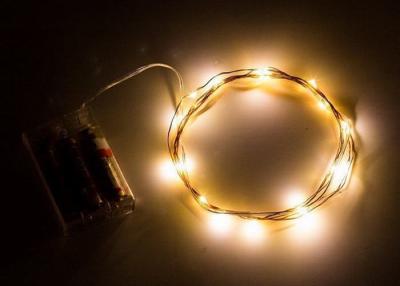 China Indoor Battery Operated LED String Lights , Warm White Mini String Lights for sale