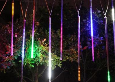 China RGB / Blue LED Meteor Shower Rain Tube Lights 100-240v 10pcs / Set 50cm For Landscape for sale