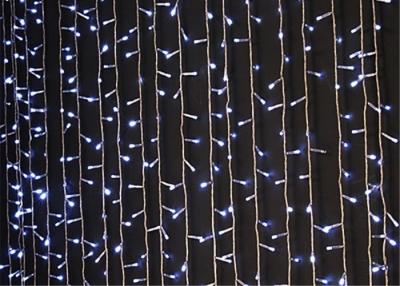 China Party / Garden LED Christmas Curtain Lights 3x3M PNP 220v Decorative 300LEDs for sale