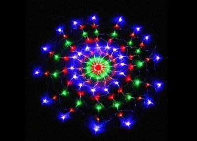 China Multicolor Spider Web String Lights 8 Modes 1.2m Plug And Play 220 Volt Power for sale