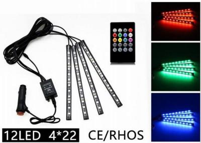 China Rhythm Remote Control LED Strip Lights Multicolor 12 LED CE ROHS Approved for sale