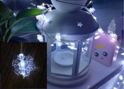 China Little Snowflake USB LED Fairy Lights , USB Powered Christmas Lights Decoration for sale