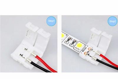 China Long Lifespan 5630 5054 SMD LED Strip Lights Solderless Connector Wire 10MM for sale