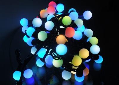 China 5 Meters LED String Lights , 50LED RGB Multicolor Cotton Ball Globe String Lights for sale