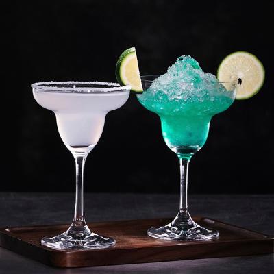 China Wholesale 190-300ml 10oz Short Stem Clear Lead Free Solid Glass Crystal Margarita Cocktail for sale