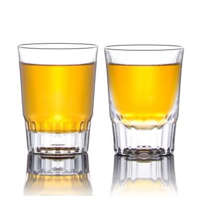 China Bulk Cheap Stemless Bottom Mini Whiskey Wine Shot Glass Mini Shot Glass 10-70ml 1oz Crystal Wine Glass Cup Thick for sale