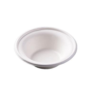 China 12oz Sugarcane Salad Soup Bagasse Round Microwavable Bagasse Paper Pulp Anti-Slip Biodegradable Disposable Bowl Tableware for sale