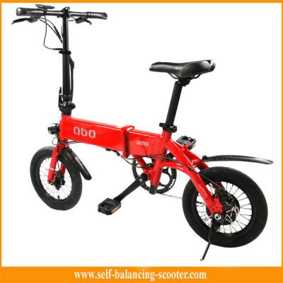 China Girls Mini Folding Bike Electric Boost Bicycle In Red , CE / Rohs Approval for sale