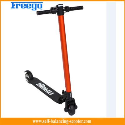 China Orange Blue 250W Foldable Electric Scooter For Adults , Lithium Battery CE Approval for sale