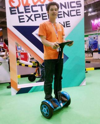 China Speed Control Urban Road Self Balancing Vehicle , Thinking Car Yellow for sale