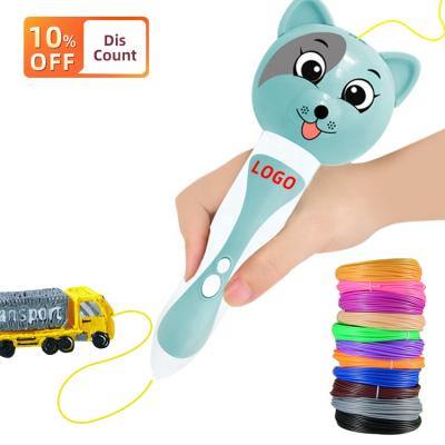 China 3D Kids Toys Printing Pen Usb Kids Fancy 3D Pen Drawing Toys Wireless Low Temperature Kid Diy 3D Pen for sale