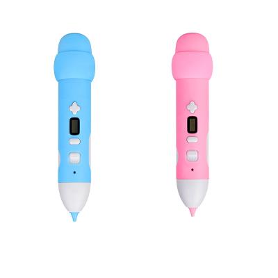 China Amazon Wholesale Smart Safe Kids 3D Drawing Gift Set Toy Pen Free 1.75mm Filament 3D Pen Low Temperature Wireless 3D Printer Pen for sale